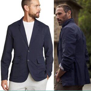 Eddie Bauer Travex Navy Voyager Travel Blazer